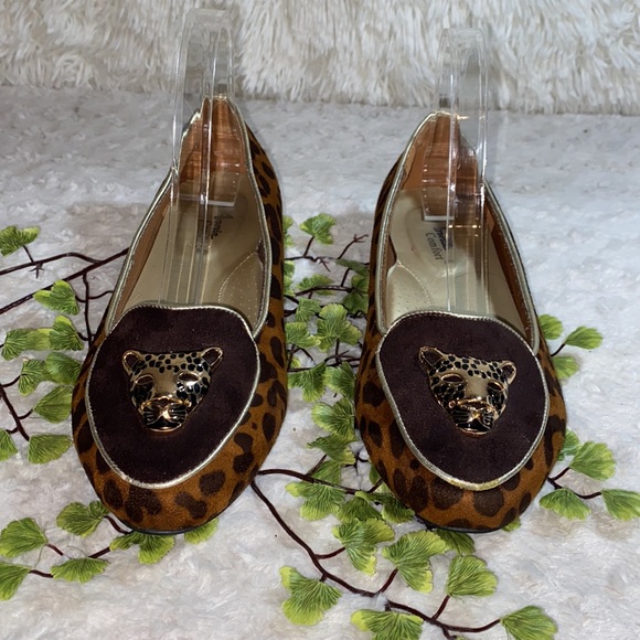 Annie Comfort Cheetah Print Flats - Picture 2 of 6
